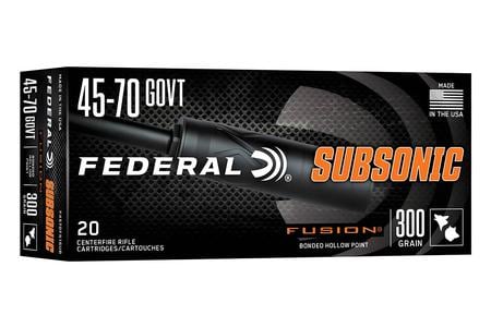 45-70 GOVT 300GR FUSION SUBSONIC 