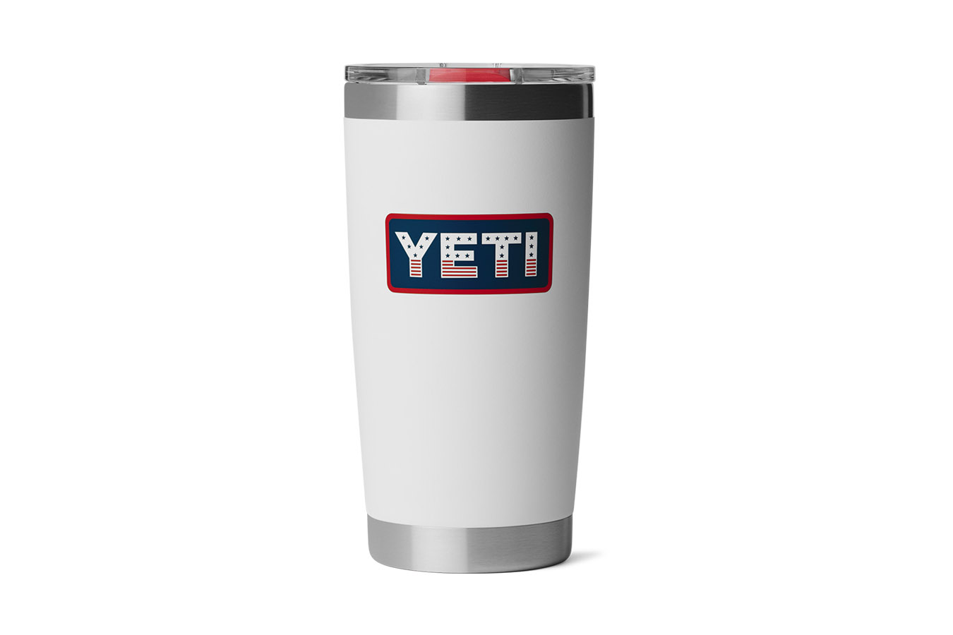 Yeti Coolers Rambler® 20 oz Tumbler with Magslider Lid White and Red Finish
