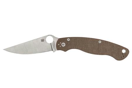SPYDERCO MILITARY 2 CPM BRN CANVAS