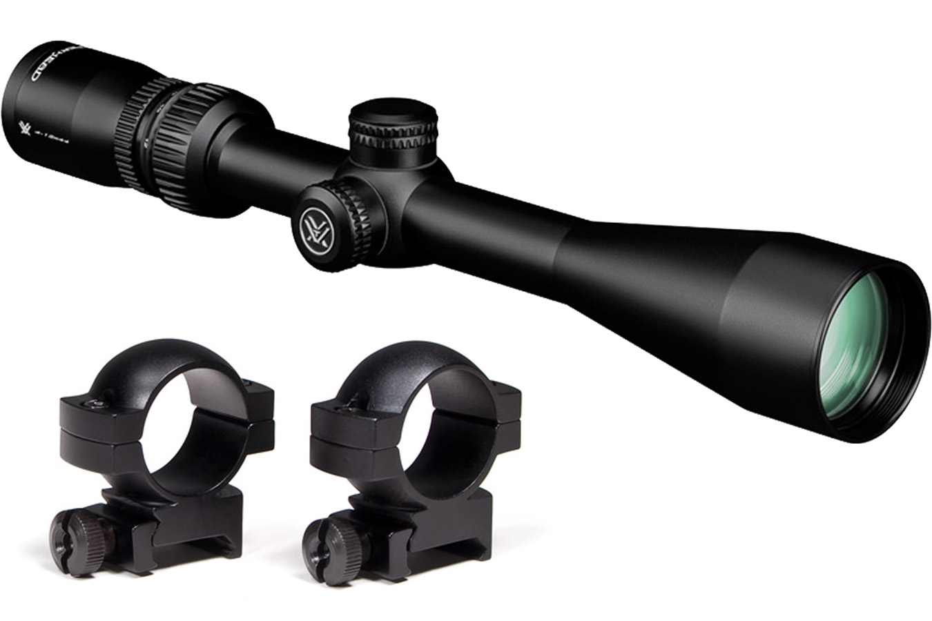 Vortex Copperhead 4-12x44mm Riflescope with Hunter Rifle Scope Rings