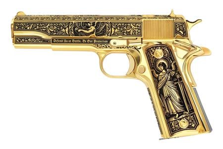 1911 GOV`T CLASSIC 38 SUPER 5` BBL (1)9RD MAG GOLD ARCHANGEL