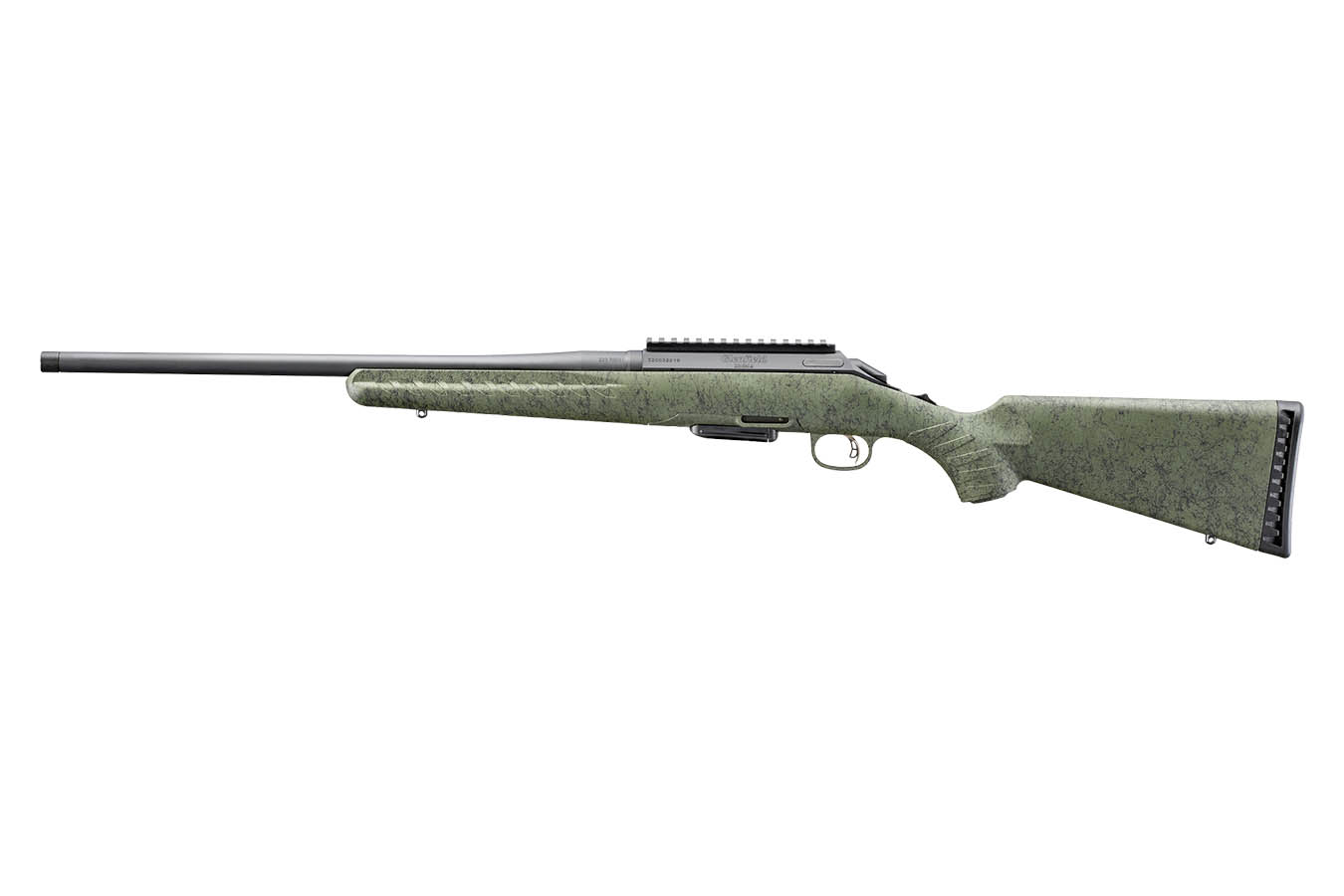 Glenfield Model A 223 Rem Bolt-Action Rifle with Moss Green Splatter Stock and 20 Inch Threaded Barrel