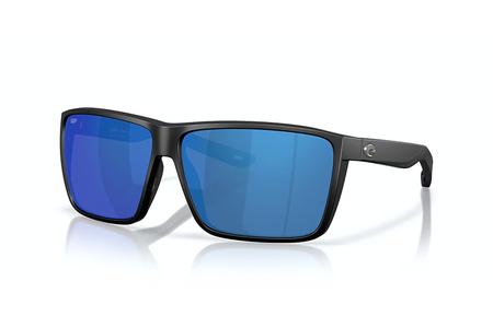 RINCON II MATTE BLACK WITH BLUE MIRROR LENSES