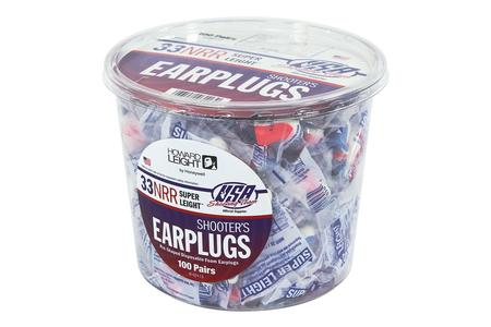 H/L USA PLUGS 100PR RED/WHITE/BLUE
