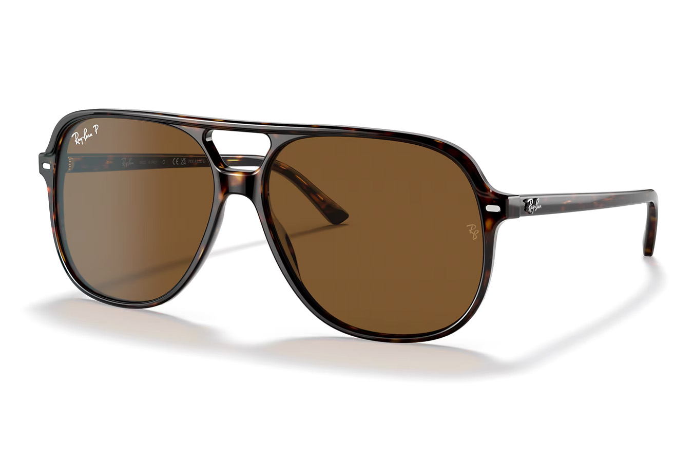 Ray-Ban Bill Havana Frames with Brown Polarized Lenses