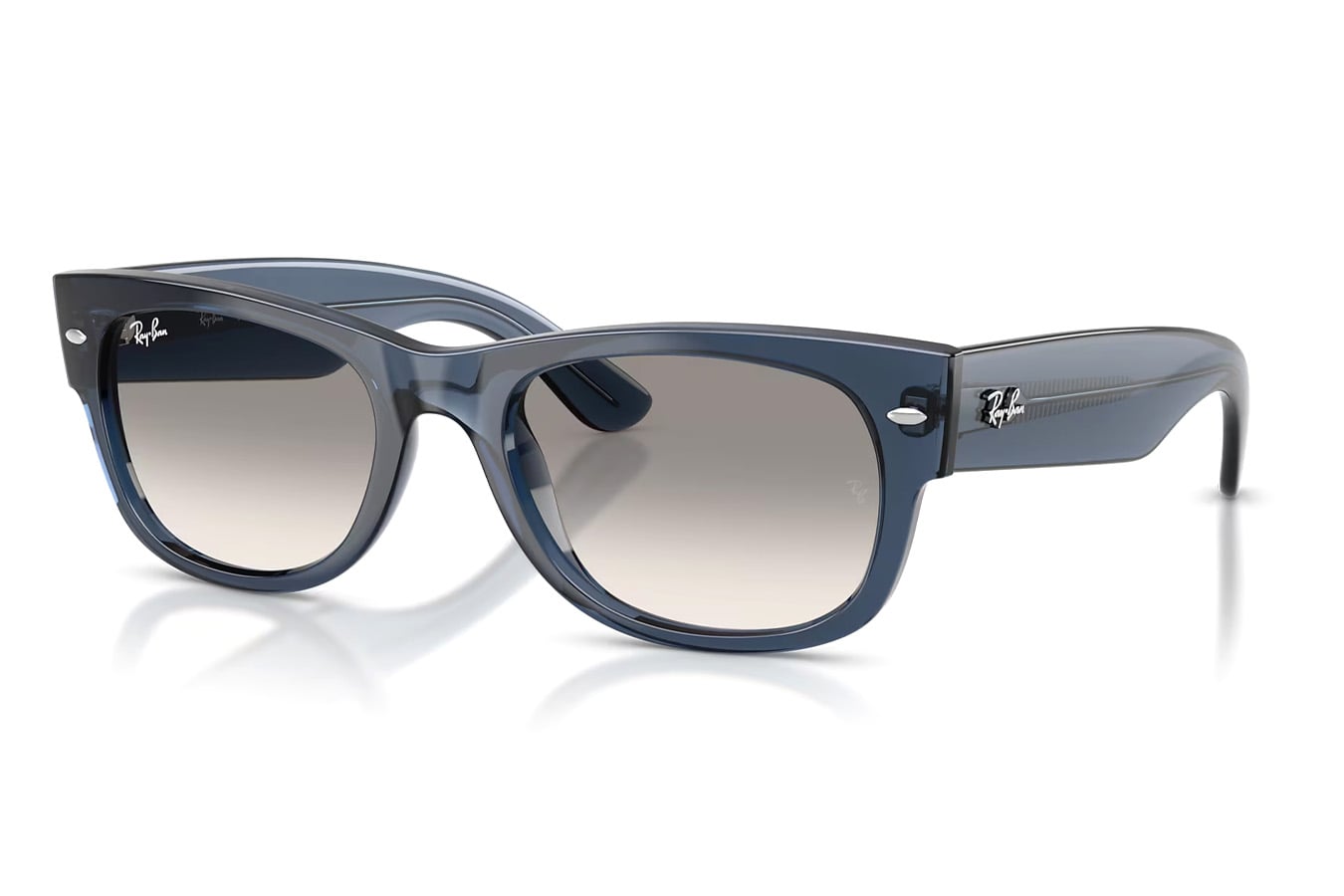 Ray-Ban Mega Wayfarer II Transparent Dark Blue 55mm
