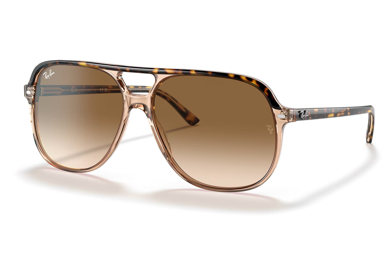 Ray-Ban Bill Havana on Transparent Brown Sunglasses