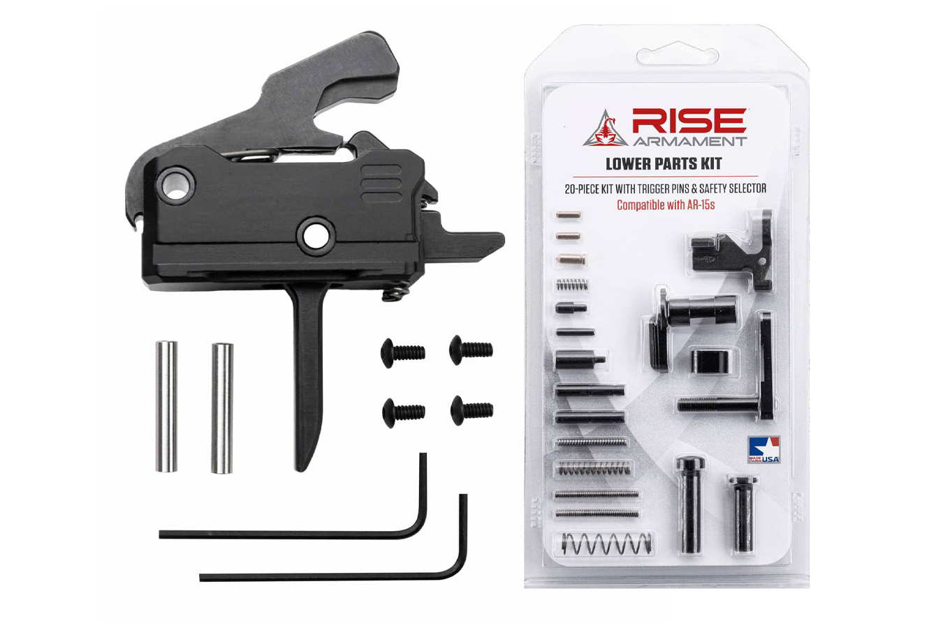 Rise Armament Rave Flat Face Trigger and Lower Parts Kit