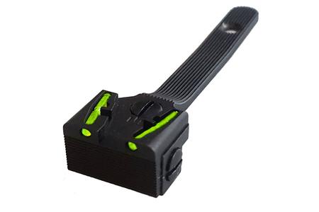 HIVIZ ADJ REAR SIGHT SW RVLVR GR/RD