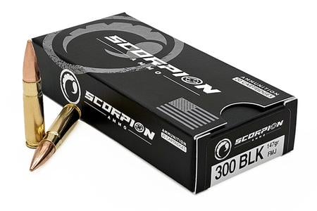 SCORPION 300 BLK 147GR FMJ 20/BOX