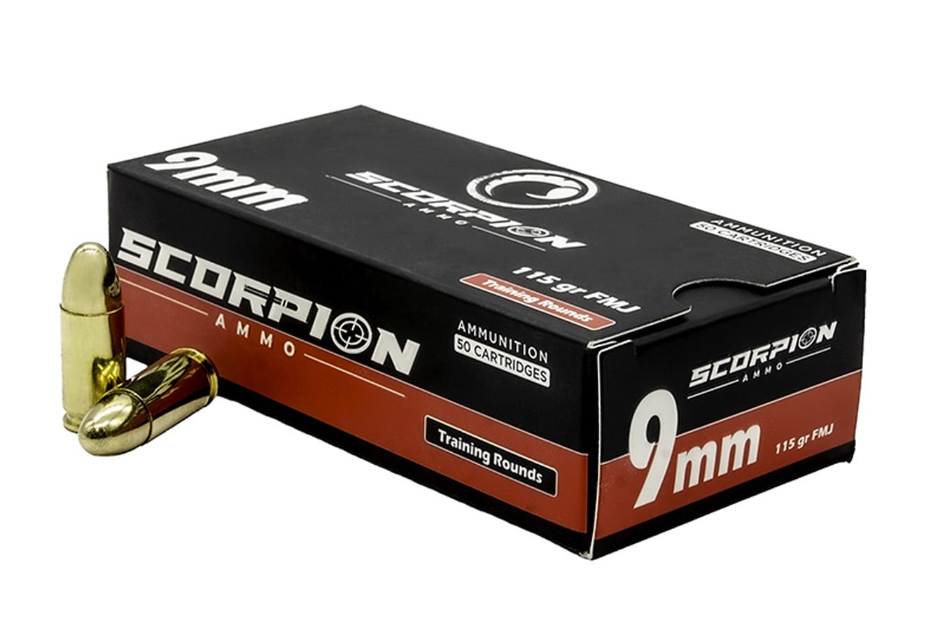 Scorpion 9mm 115 gr FMJ Training 50/Box