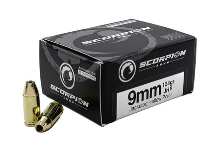 SCORPION 9MM 124GR JHP 20/BOX