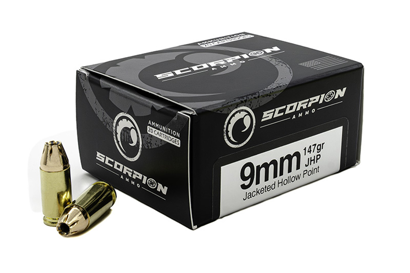 Scorpion 9mm 147 gr JHP Defense 20/Box