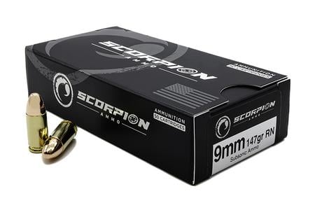 Scorpion 9mm 147 gr RN Subsonic 50/Box