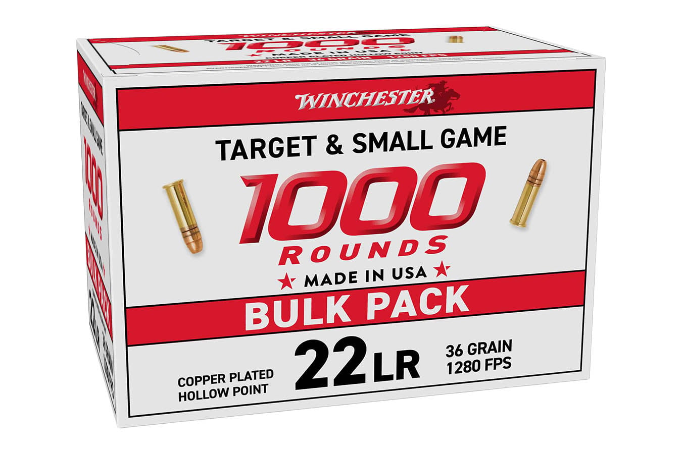 Winchester 22LR 36gr CPHP Target And Small Game 1000/Box