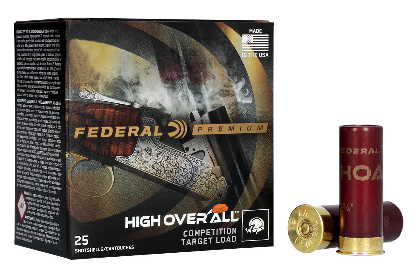 Federal 410-Bore 2.5 Inch 1/2 oz 8 Shot High Over All 25/Box