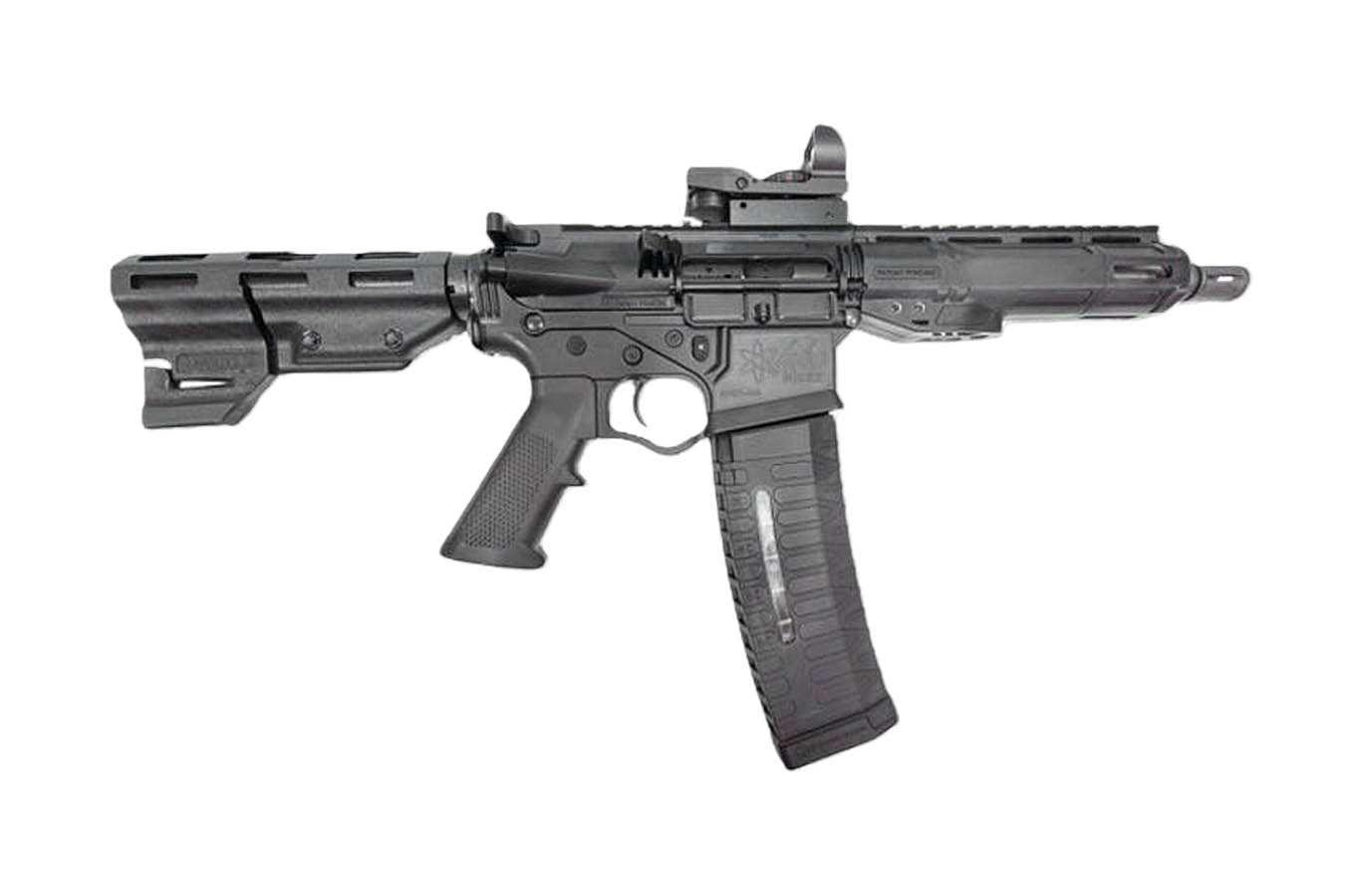 American Tactical Alpha Maxx 5.56 NATO AR-15 Pistol with 60 Round Magazine and Red/Green Duo Sight