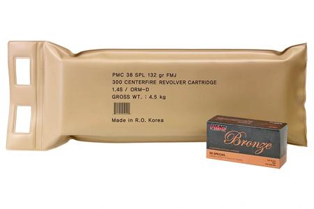 PMC 38 Special 132gr FMJ-RN Bronze 300 Round Battle Pack