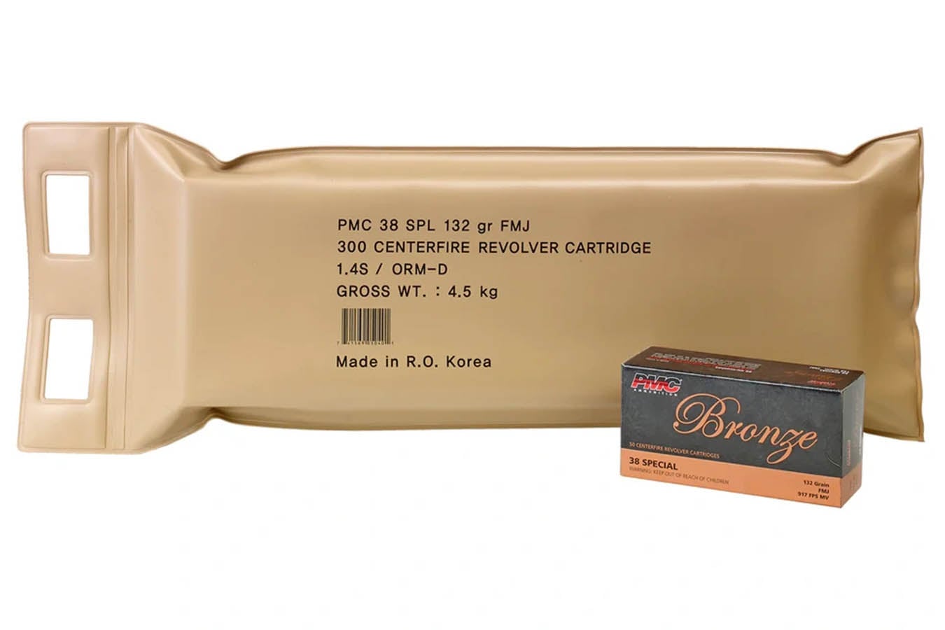 PMC 38 Special 132gr FMJ-RN Bronze 300 Round Battle Pack