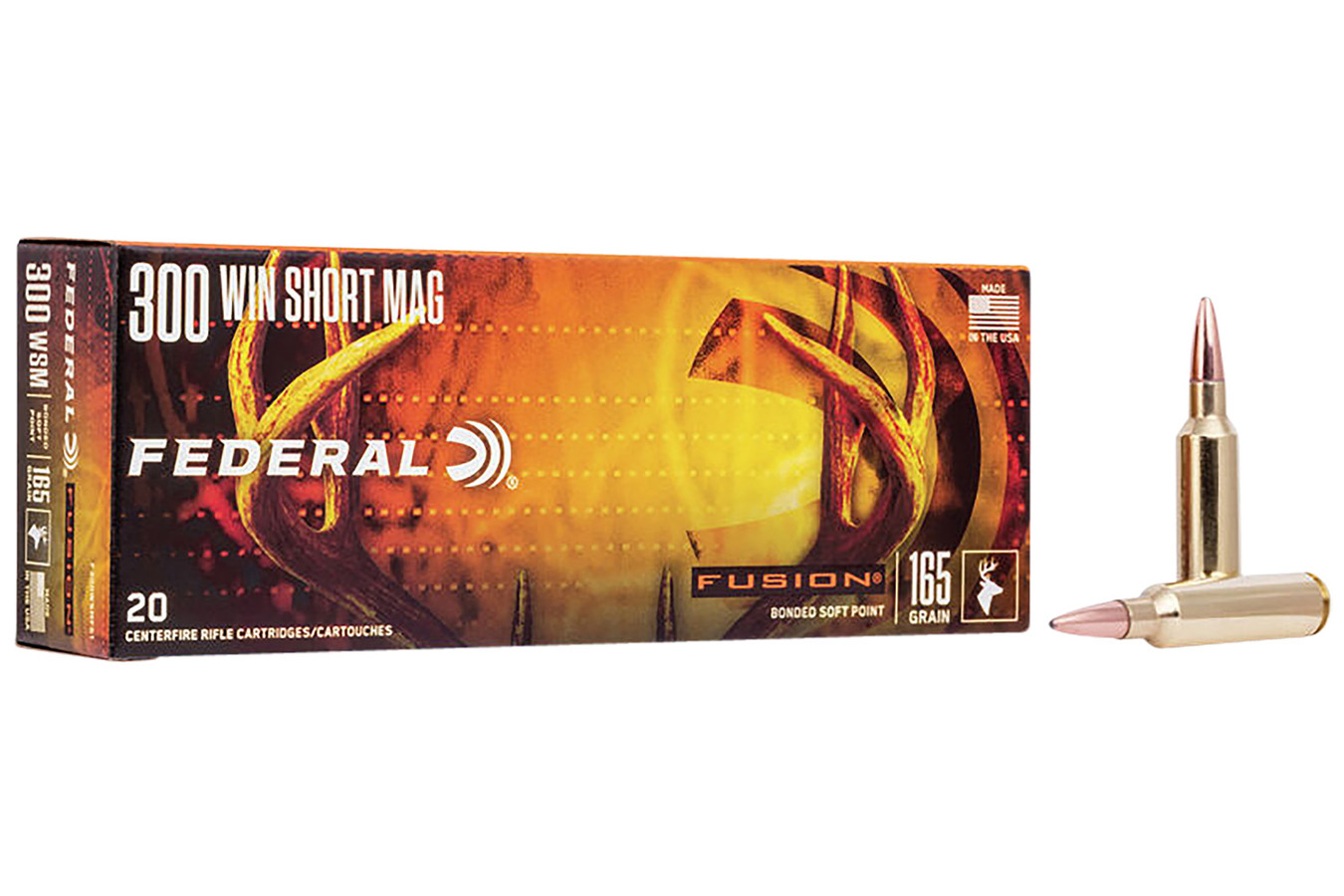 Federal Fusion 300 WSM 165 Grain Soft Point Fusion 20rds/Box
