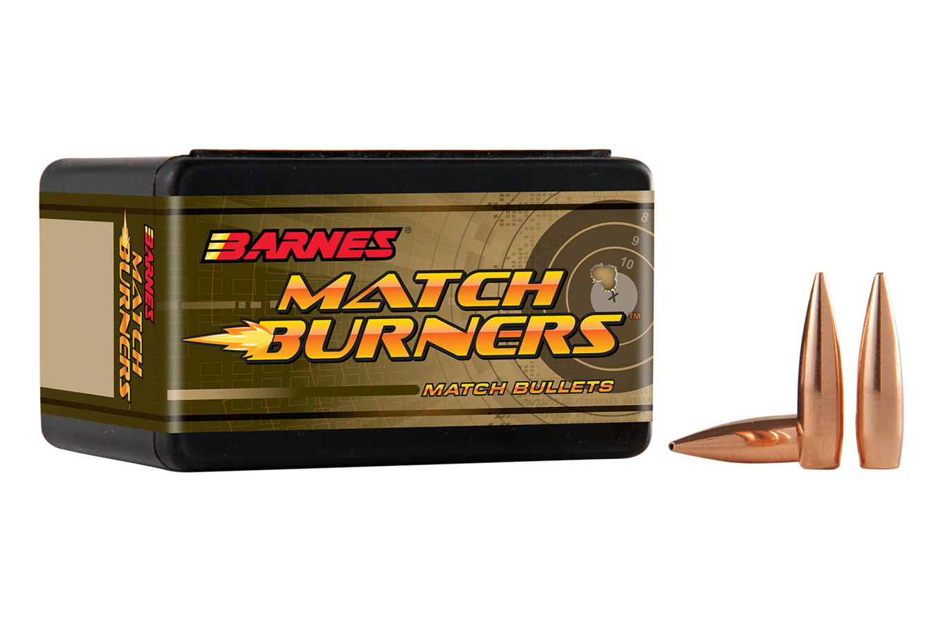 Barnes Match Burners 6.5mm 140gr Match Burners Boat Tail 100/Box