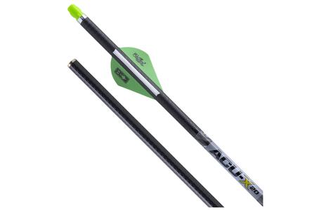 ACU-X CARBON ARROWS, 20`, W/ ACU-X NOCK .001` SINGLE GREEN