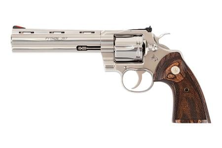 COLT BLEM PYTHON 357MAG 5` BARREL STAINLESS STEEL WITH WALNUT GRIPS