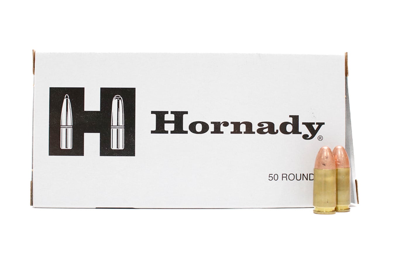 Hornady 9mm 115gr FMJ TAP Handgun Training Trade Ammo 50/Box (Minor Cosmetic Blemish)