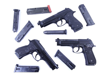 96D 40 S&W DAO (BLUED) POLICE TRADES