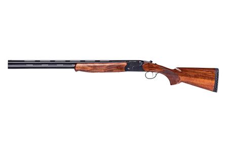 555 COMPACT 28 GA 24IN BBL BLACK SEMI GLOSS TURKISH WALNUT YOUTH STOCK