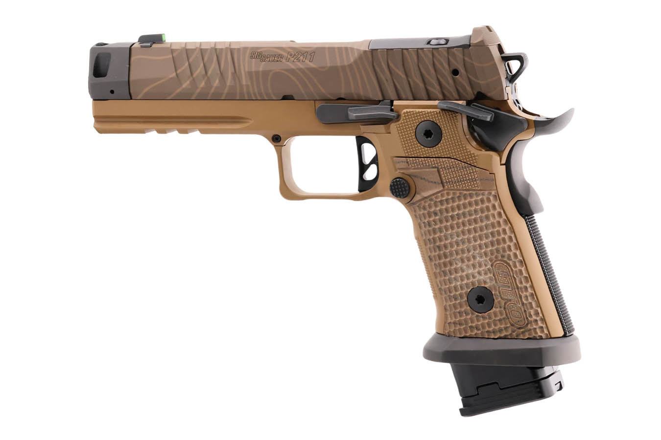 Sig Sauer P211-GTO Combat 9mm Optic Ready Double Stack 1911 Pistol with Coyote TOPO Finish 
