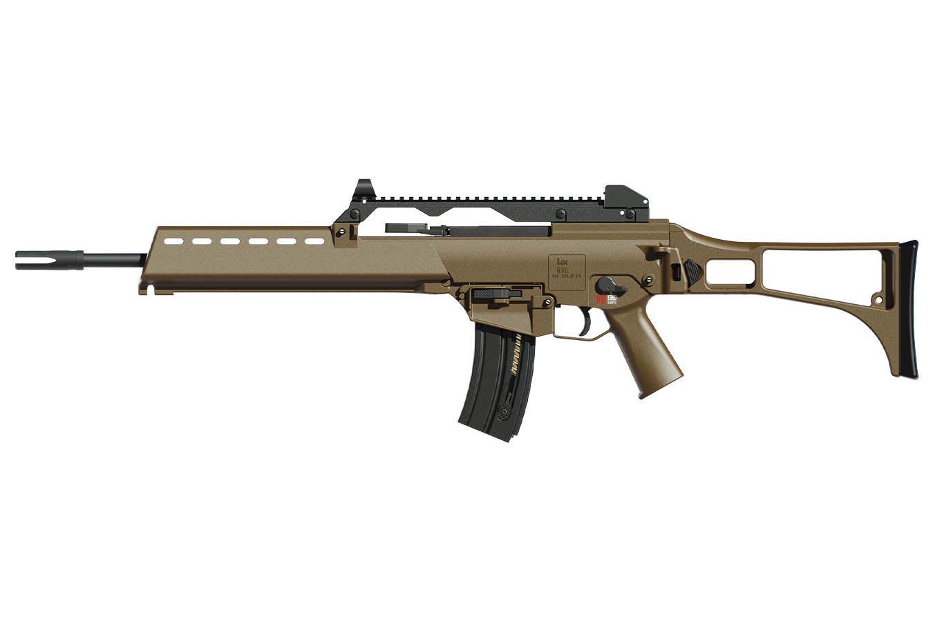 HK G36 22 LR Semi-Auto Rifle with FDE Stock