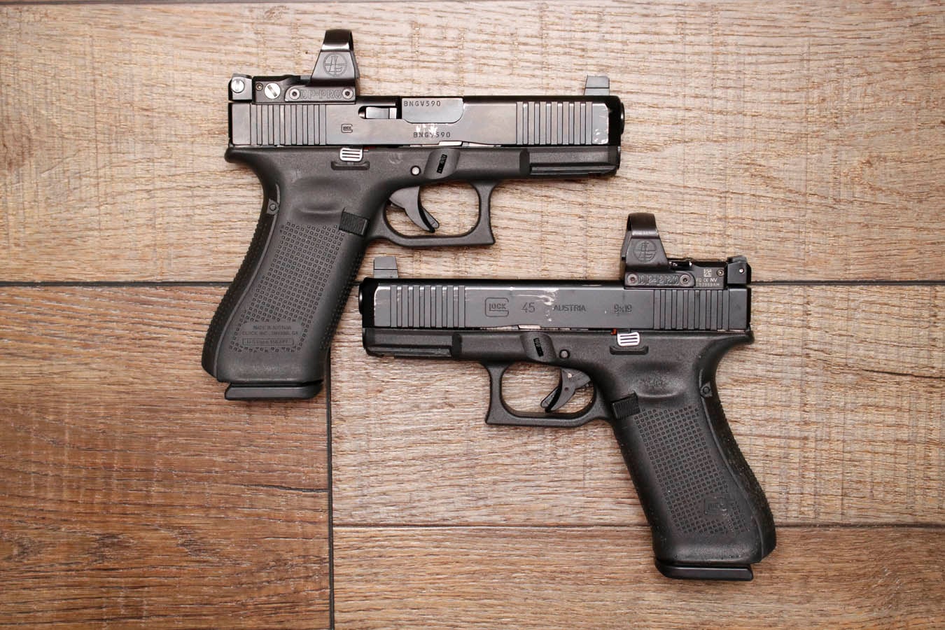 GLOCK 45 9MM NIGHT SIGHTS DELTA POINT PRO POLICE TRADE-IN (FAIR) CONDITION