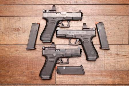 GLOCK 45 9MM NIGHT SIGHTS DELTA POINT PRO POLICE TRADE-IN (VERY GOOD) CONDITION