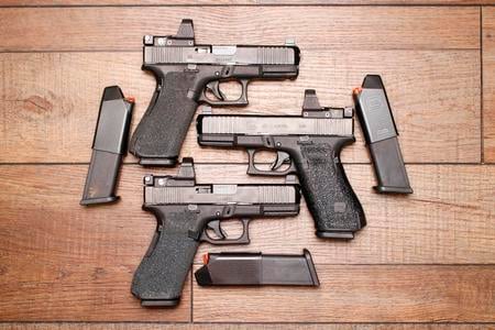GLOCK 45 9MM NIGHT SIGHTS DELTA POINT PRO POLICE TRADE-IN (VERY GOOD) CONDITION