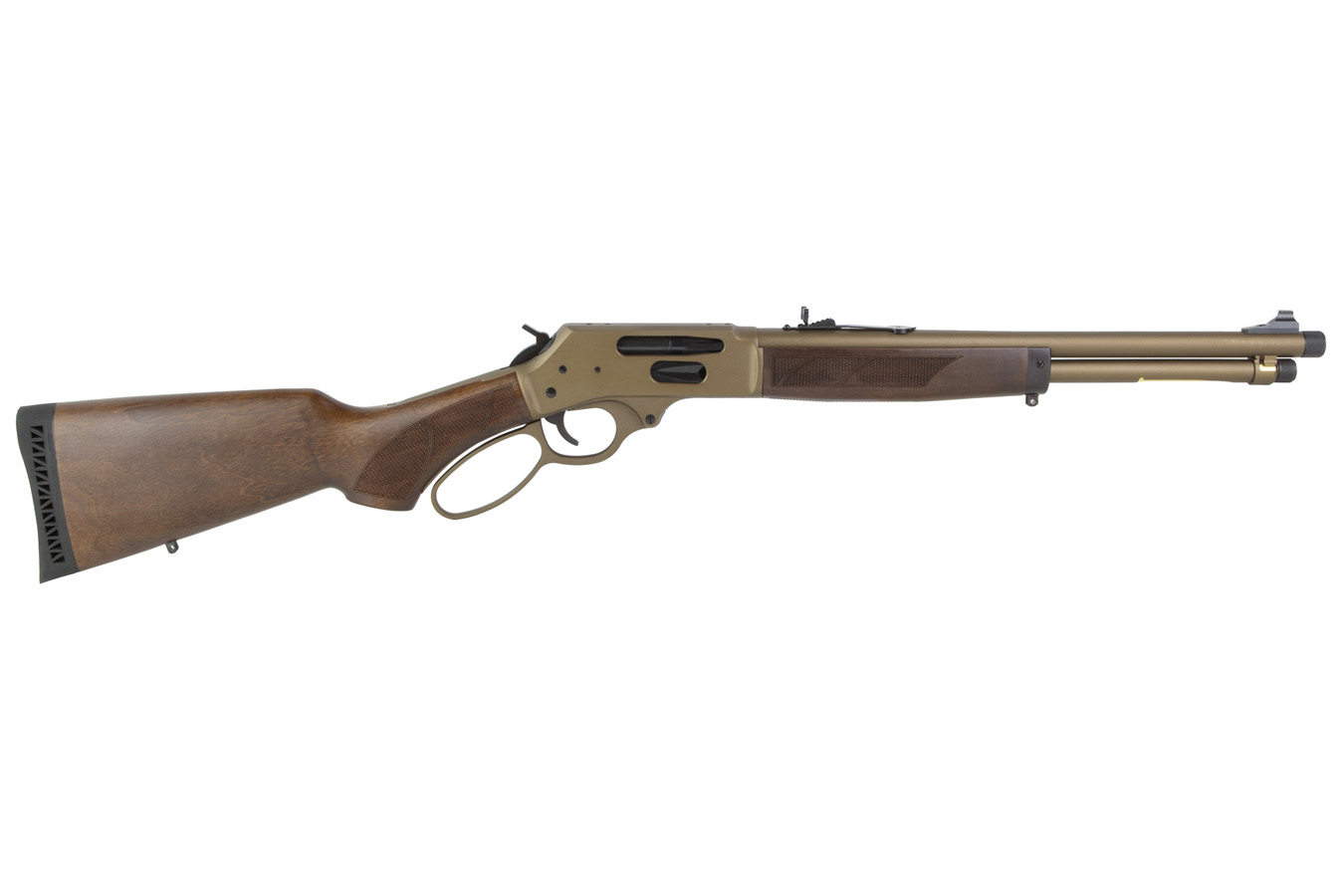 Henry H09 Explorer 30-30 Winchester  Lever Action Rifle with Wood Stock and Burnt Bron