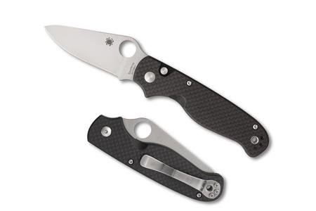 SPYDERCO BUTTONUP CF PE 3.27 BK/SLV