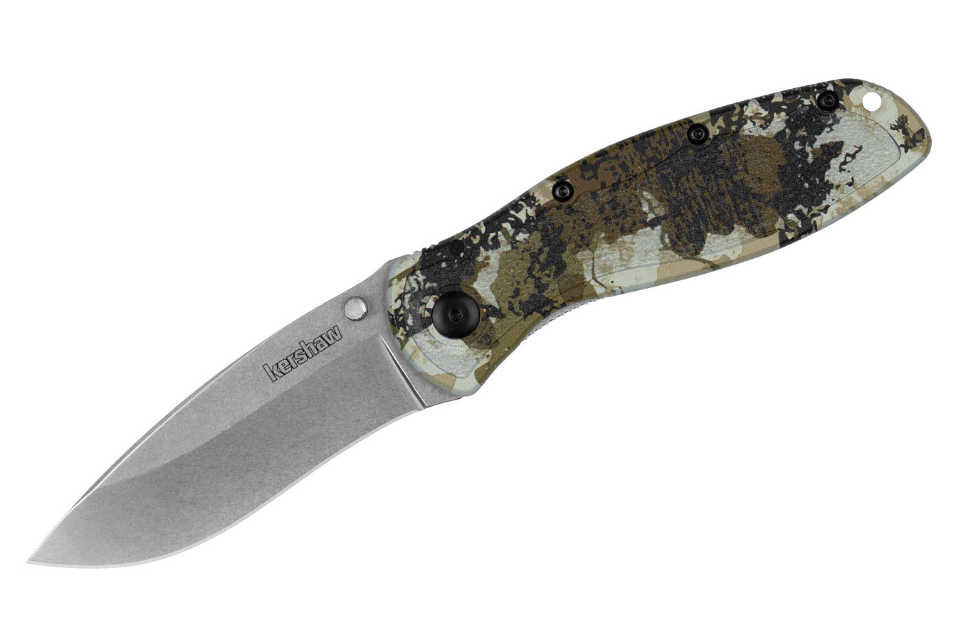 Kershaw Knives Blur Assisted Folding Knife with Kings Camo Finish