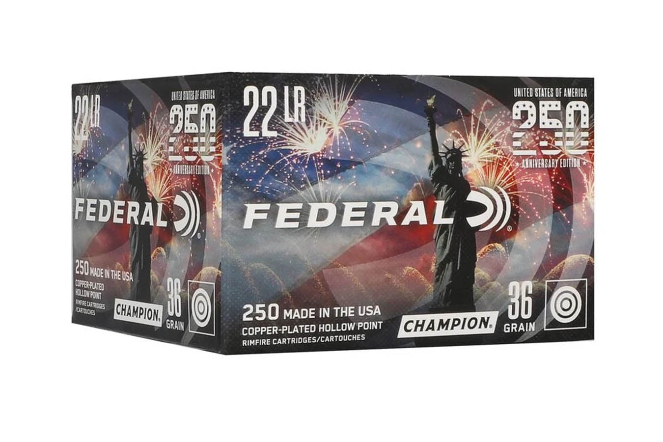 Federal 22LR 36gr CPHP 250th Anniversary Champion 250/Box