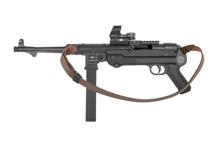 BLUE LINE SOLUTIONS MAUSER MP40 P PISTOL .22LR - SUPERSET WITH RED DOT AND LEATHER SLING (23 ROUNDS)