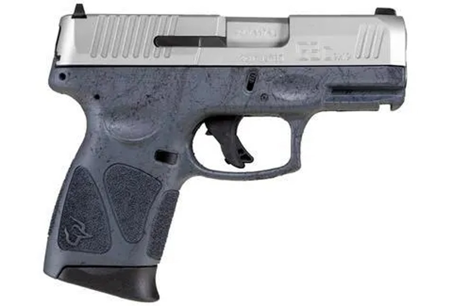 Taurus G3c 9mm Compact Pistol with Stainless Slide and Grey Splatter Frame