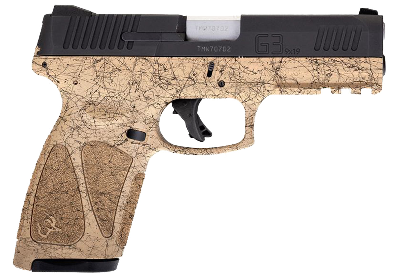 Taurus G3 9mm Full-Size Pistol with Tan Splatter Frame