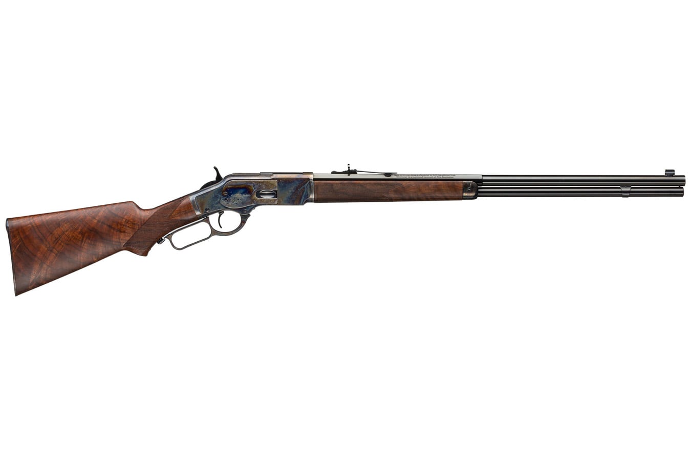 Winchester 1873 Deluxe Sporting 44-40 Win Lever Action Rifle with Blued Barrel and Walnut Stock