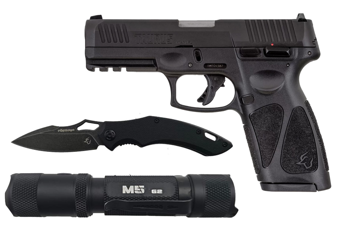Taurus G3 9mm Full-Size Pistol with Folding Knife and Flashlight