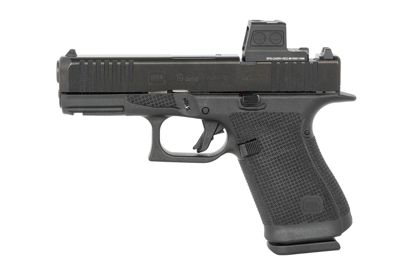 Glock G19 Gen6 9mm Optic Ready Pistol with Holosun EPS Carry Red Dot Sight