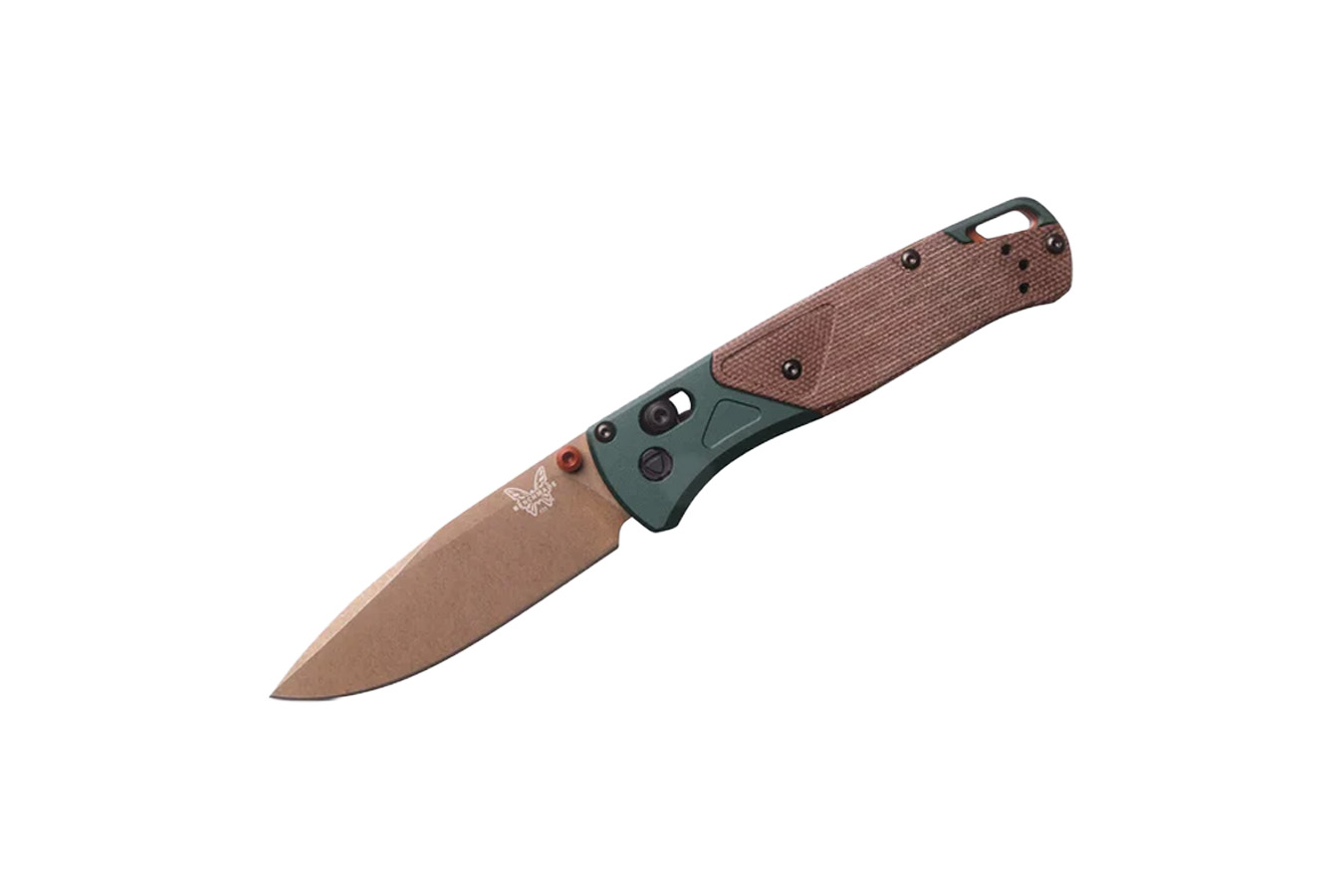Benchmade Knife Bugout Drop Point Knife Taiga Green