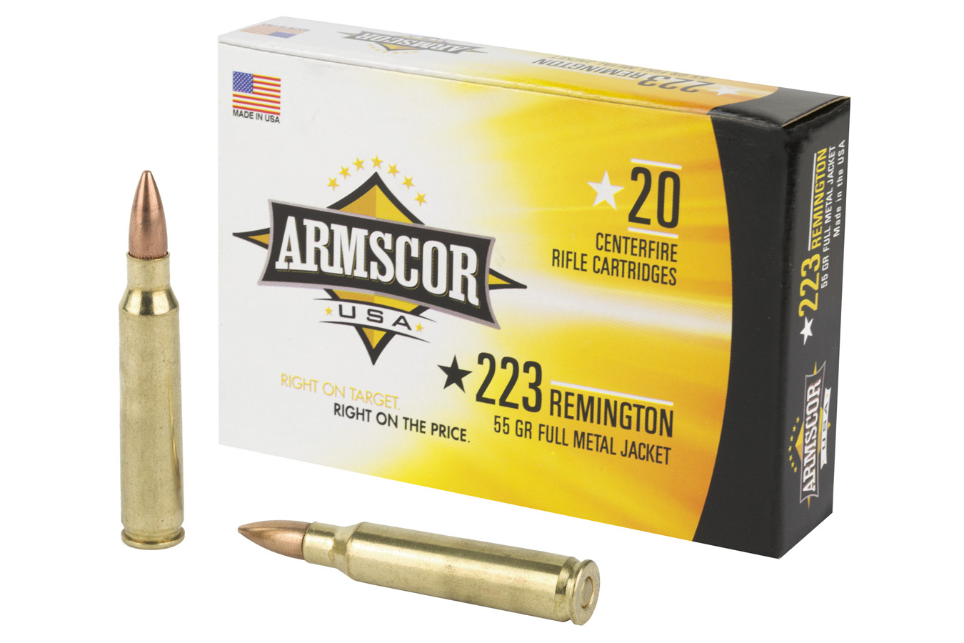 Armscor 223 Rem 55 gr Full Metal Jacket 20/Box