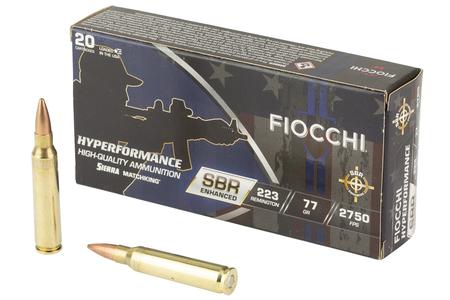 FIOCCHI HYPR SBR 223REM 77GR 20/200