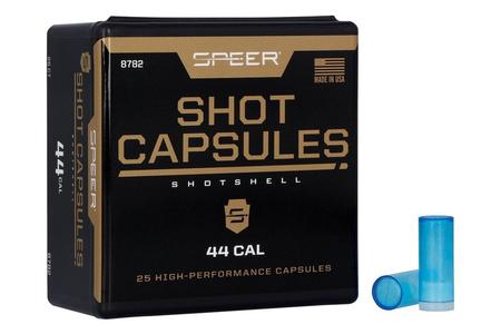 44 EMPTY CAPSULES W/BASE PLUGS