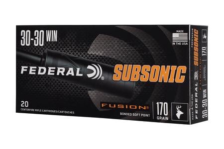 30-30 WIN 170GR FUSION SUBSONIC 